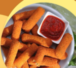 Deditos de queso hechos con harina de maiz