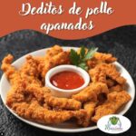 Deditos de pollo apanados