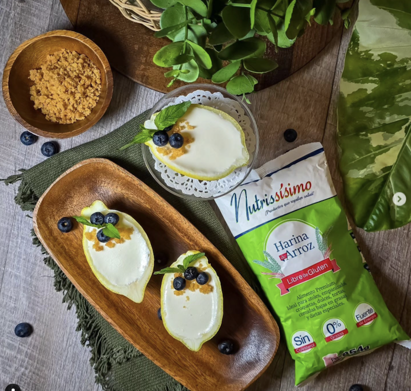 Limas rellenas con galleta crocante Nutrissísimo y mousse