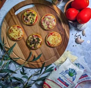 Mini pizzas libres de gluten