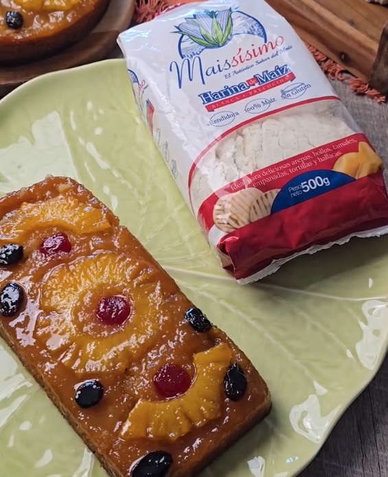 Bizcocho de piña colada (libre de gluten)