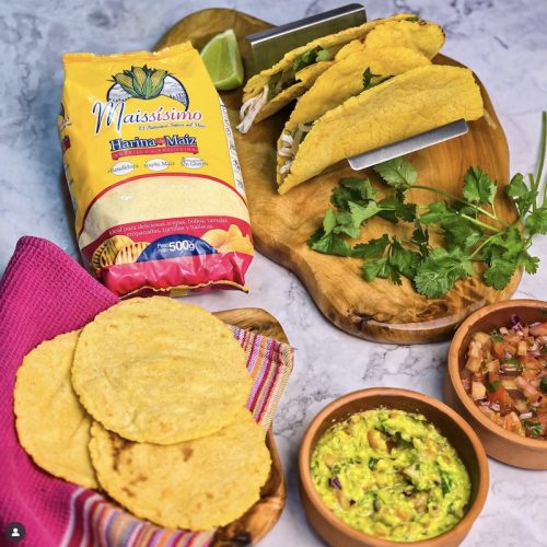 Tortillas de maíz amarillo para tacos
