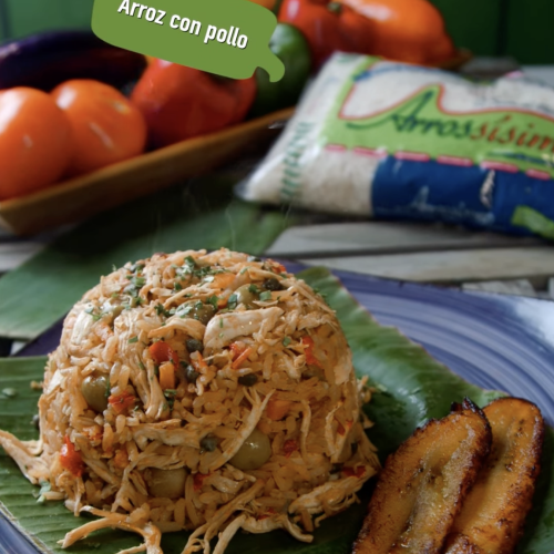 Arroz con pollo con aceite Nutrissisimo