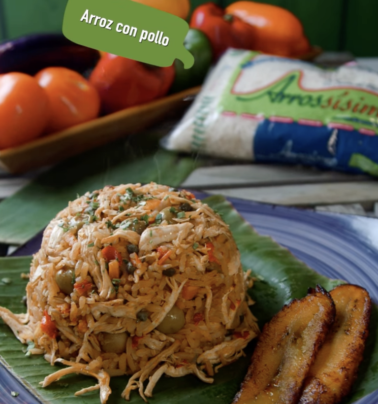 Arroz con pollo con aceite Nutrissisimo