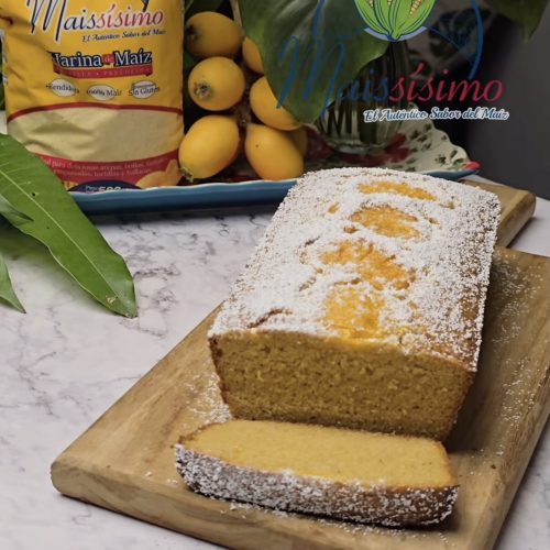 Bizcocho de Mango de harina de maíz