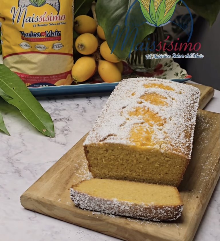 Bizcocho de Mango de harina de maíz