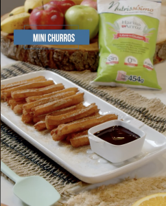 Mini churros con Nutrissisimo