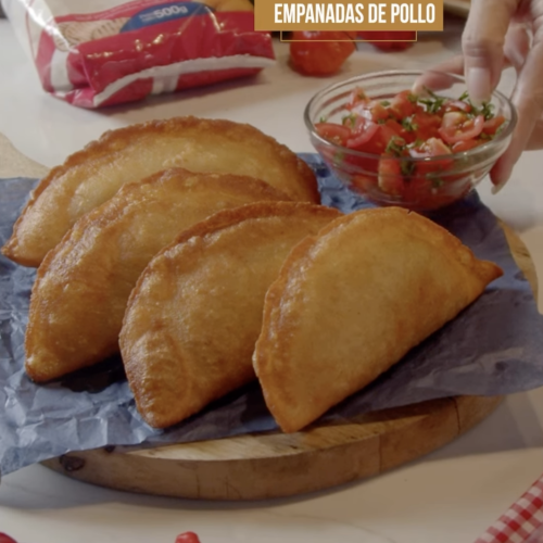 Empanadas de Pollo y papa con aceite Nutrissisimo