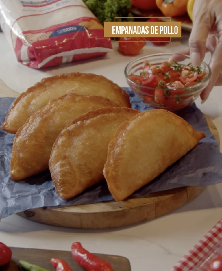 Empanadas de Pollo y papa con aceite Nutrissisimo