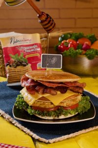 Pancake Sandwich con Nutrissísimo