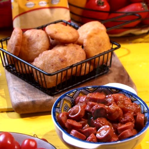 Tortillitas con salchichas