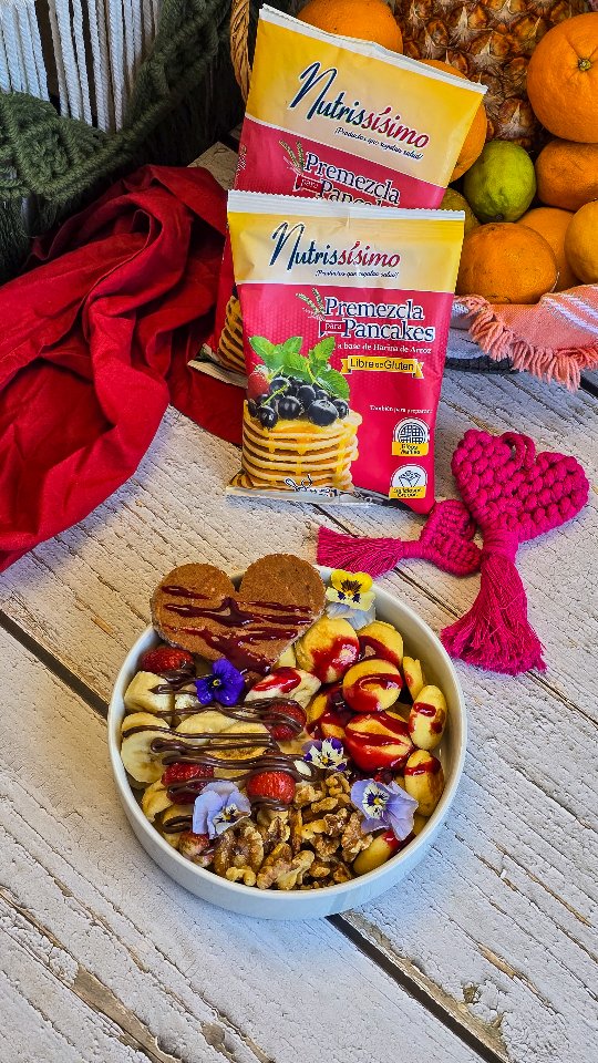 Bowl de mini pancakes Nutrissísimo