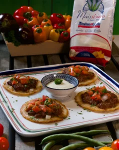 Tortillas con carne molida
