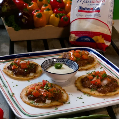 Tortillas con carne molida