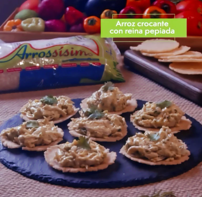 Arroz Crocante con Reina Pepiada